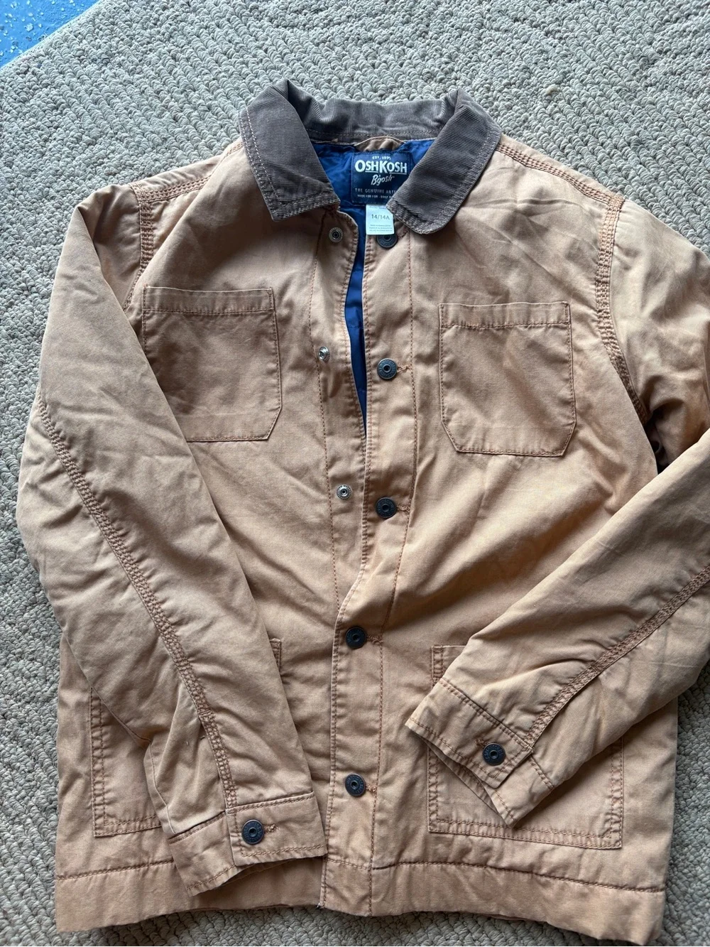 OshKosh B'gosh Brown Tan Work-Style Barn Kids' Jacket 14